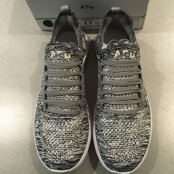 APL TechLoom Breeze Sneaker Heather Grey/White NIB - Picture 5 of 6
